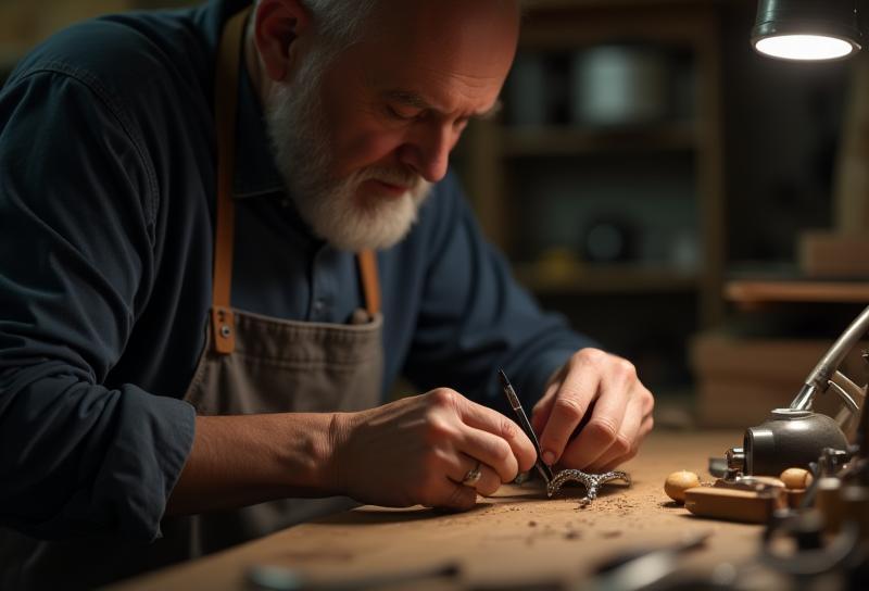 Image showing a jewelry workshop or artisan working